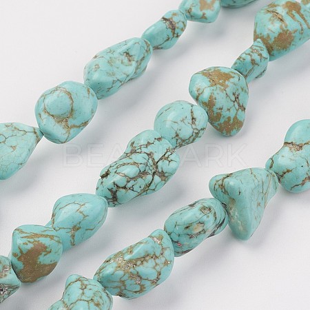 Natural Green Turquoise Beads Strands G-N0312-01-1