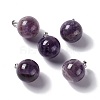Natural & Synthetic Mixed Gemstone Pendants G-G926-02P-2