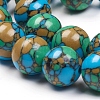 Synthetic Turquoise Beads Strands TURQ-G832-04-18mm-3