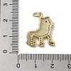 Brass Micro Pave Cubic Zirconia Pendants KK-Q808-41G-3