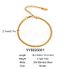 European Style 304 Stainless Steel Boston Link Chain Bracelet for Women HM2215-5-1