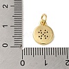 Brass Micro Pave Clear Cubic Zirconia Pendants KK-R162-006F-G-3