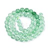 Crackle Transparent Glass Beads Strands GLAA-Q108-02A-05-2