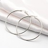 Tarnish Resistant 201 Stainless Steel Big Hoop Earrings LS-EJEW-P066-38P-1