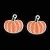 Autumn Theme Spray Painted Alloy Enamel Pendants X-PALLOY-N164-007A-2