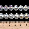 Transparent Electroplate Glass Beads Strands EGLA-N002-34C-B01-3