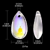 Transparent Glass Charms GLAA-YW0003-03-5