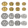 80Pcs 8 Styles Alloy European Beads KK-ME0001-51-1