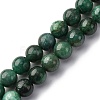 Natural Fuchsite Beads Strands G-K393-A02-8mm-2