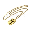 Jesus Rectangle Tag 201 Stainless Steel Pendant Necklace with Iron Box Chains LS-NJEW-D048-07G-1