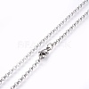 201 Stainless Steel Rolo Chain Necklaces NJEW-F248-13A-P-2