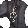 Vintage Natural Mixed Stone Ear Studs EJEW-JE05806-4