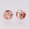 Brass Spacer Beads KK-G312-01RG-5mm-RG-2