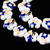 Handmade Porcelain Ceramic Beads Strands PORC-S502-036B-3