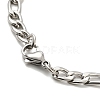 304 Stainless Steel Enamel Pendant Necklaces for Women Men NJEW-G123-08P-4