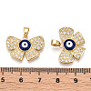 Brass Micro Pave Cubic Zirconia Pendants KK-A181-VA299-2-3