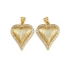 Brass Micro Pave Cubic Zirconia Pendants ZIRC-I367-07G-16-1