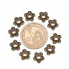 Tibetan Style Alloy Bead Caps X-K0P34071-2