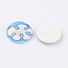 Tempered Glass Cabochons GGLA-33D-8-1