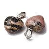 Natural Rhodonite Pendants G-I311-A14-3