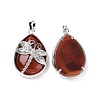 Dyed & Heated Natural Agate Pendants G-G900-01P-22-2