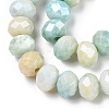 Ombre Effect Dyed Glass Beads Strands LS-GLAA-C023-02-B02-3