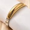 304 Stainless Steel Hinged Bangles for Women BJEW-C091-02E-GP-2