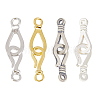 4 Sets 4 Styles 925 Sterling Silver Hook Clasps STER-PH0002-06-1