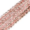 Crackle Transparent Glass Beads Strands GLAA-N068-03A-08-1