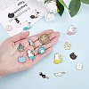32Pcs 16 Style Alloy Enamel Pendants ENAM-SZ0003-11-2