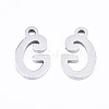 201 Stainless Steel Charms X-STAS-T044-217P-G-2