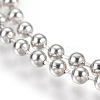 Stainless Steel Ball Chain Necklace Making MAK-L019-01E-P-2
