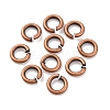 Brass Open Jump Rings KK-G514-01B-R-1