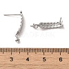 925 Sterling Silver Stud Earrings Findings STER-Z007-08P-3