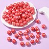 Glazed Porcelain Round Beads PORC-S489-10mm-14-5