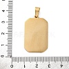 Ion Plating(IP) 304 Stainless Steel Enamel Pendants STAS-Q003-01G-012-2