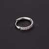 316 Stainless Steel Micro Pave Clear Cubic Zirconia Hoop Cartilage Earrings WG9FB89-05-1
