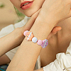 20Pcs 10 Colors Cup Cake Food Grade Eco-Friendly Silicone Beads SIL-DC0001-71-7