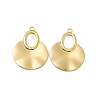 Ion Plating(IP) 304 Stainless Steel Big Pendants STAS-B031-34G-2