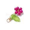 12Pcs Seed Beads Beaded Charms PALLOY-MZ00281-5