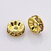 Brass Rhinestone Spacer Beads RB-A014-Z5mm-14G-NF-2