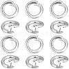 Brass Twister Clasps KK-BBC0025-17A-S-7