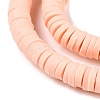 Flat Round Handmade Polymer Clay Bead Spacers X-CLAY-R067-4.0mm-13-3