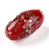 Luminous Handmade Gold Sand Lampwork Beads FOIL-T006-01C-1