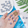 50Pcs Eletroplate Glass Beads GLAA-HS0001-09C-3