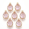 Transparent Glass Pendants GLAA-R212-11C-1