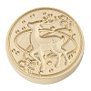 Christmas Series Wax Seal Brass Stamp Head LS-AJEW-M037-01G-16-2