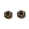 Tibetan Style Alloy Spacer Beads TIBEB-S039-019AB-NR-3