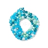 Electroplate Glass Beads Strands EGLA-YW0002-A01-1