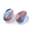 Two Tone Transparent Spray Painted Acrylic Bead ACRP-T005-30-2